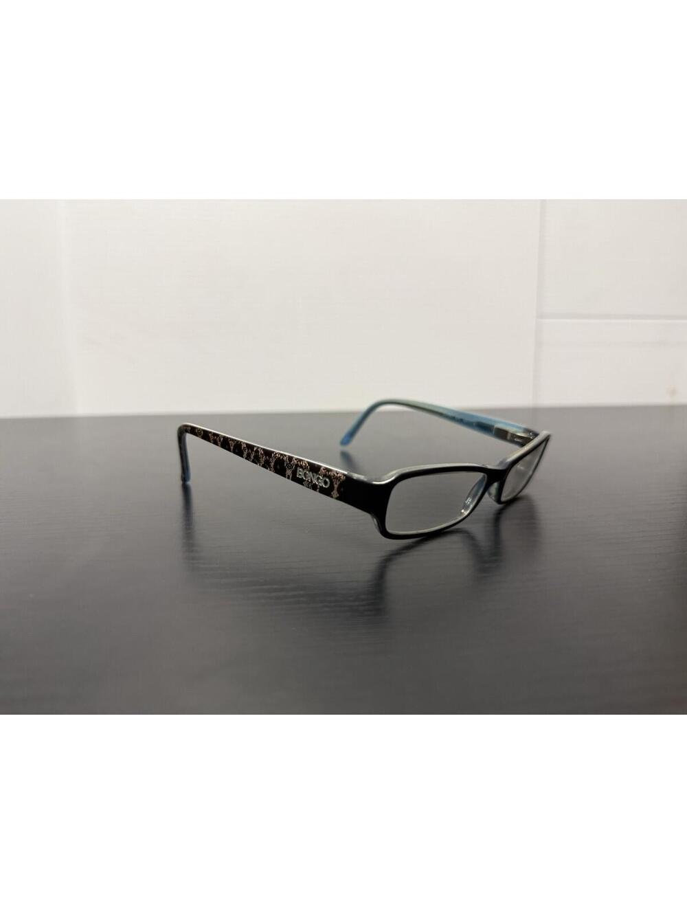 Bongo Blacey BLK Eyeglasses Frames 49-14-130 Black Blue Womens Frame Only
